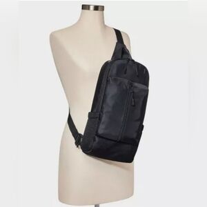 Original Use, Men's Sling Crossbody Backpack, Black